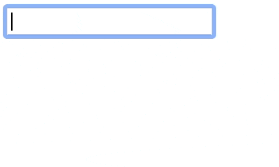 GIF showing a piece of UI with an input and several thousand paragrah tags that mirror that input. The p tags lag behind the input because they useDeferredValue. While they are out of sync, the opacity is reduced significantly. They then return to full opacity once they've caught up to the input.